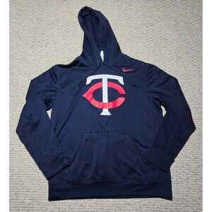 Nike MLB Mn Twins Hoodie Tc Logo Blue Red Medium